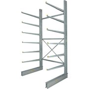 Global Industrial Single Sided Heavy Duty Cantilever Rack Starter, 72inWx58inDx144inH 320825